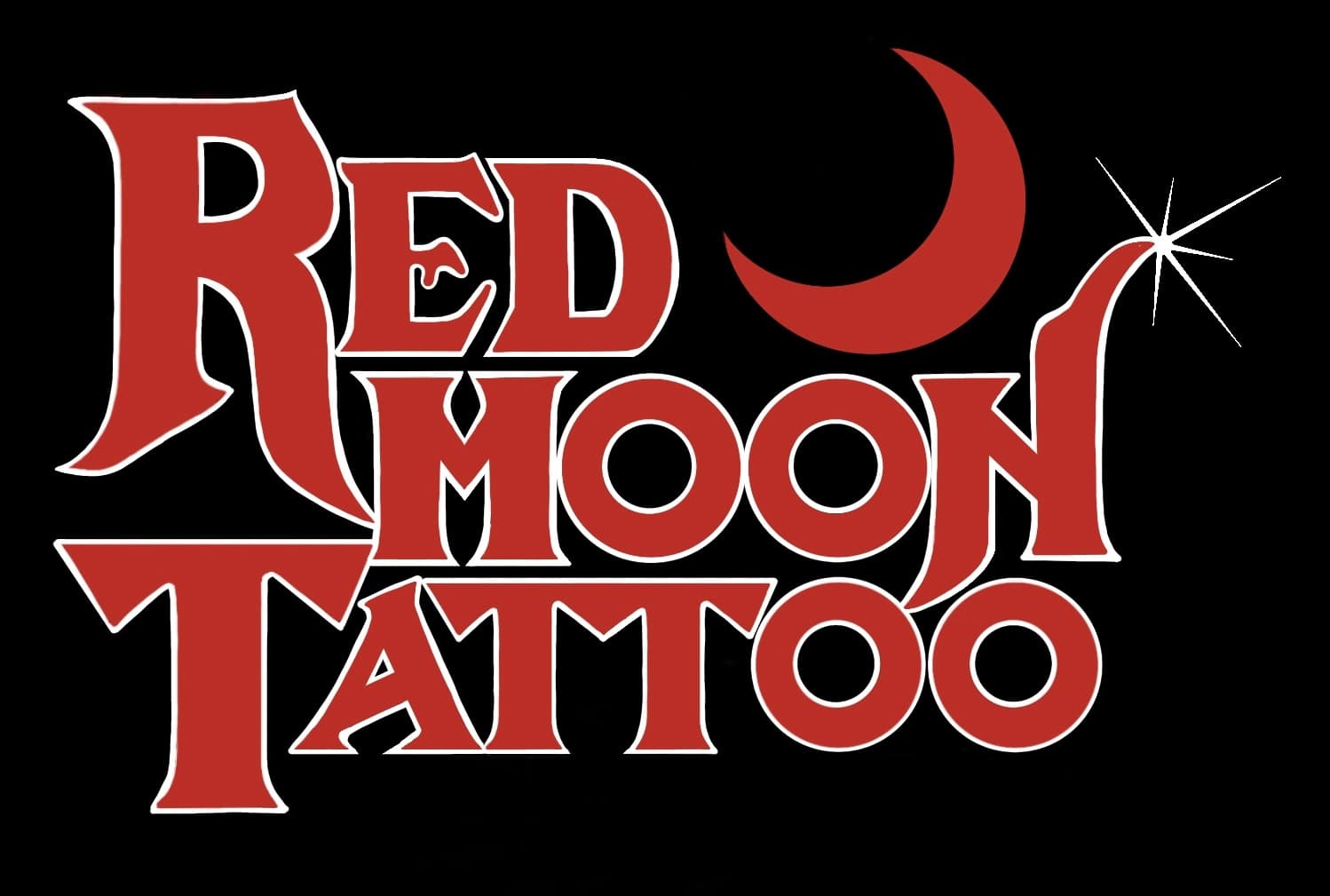 Red moon custom tattoo and piercing