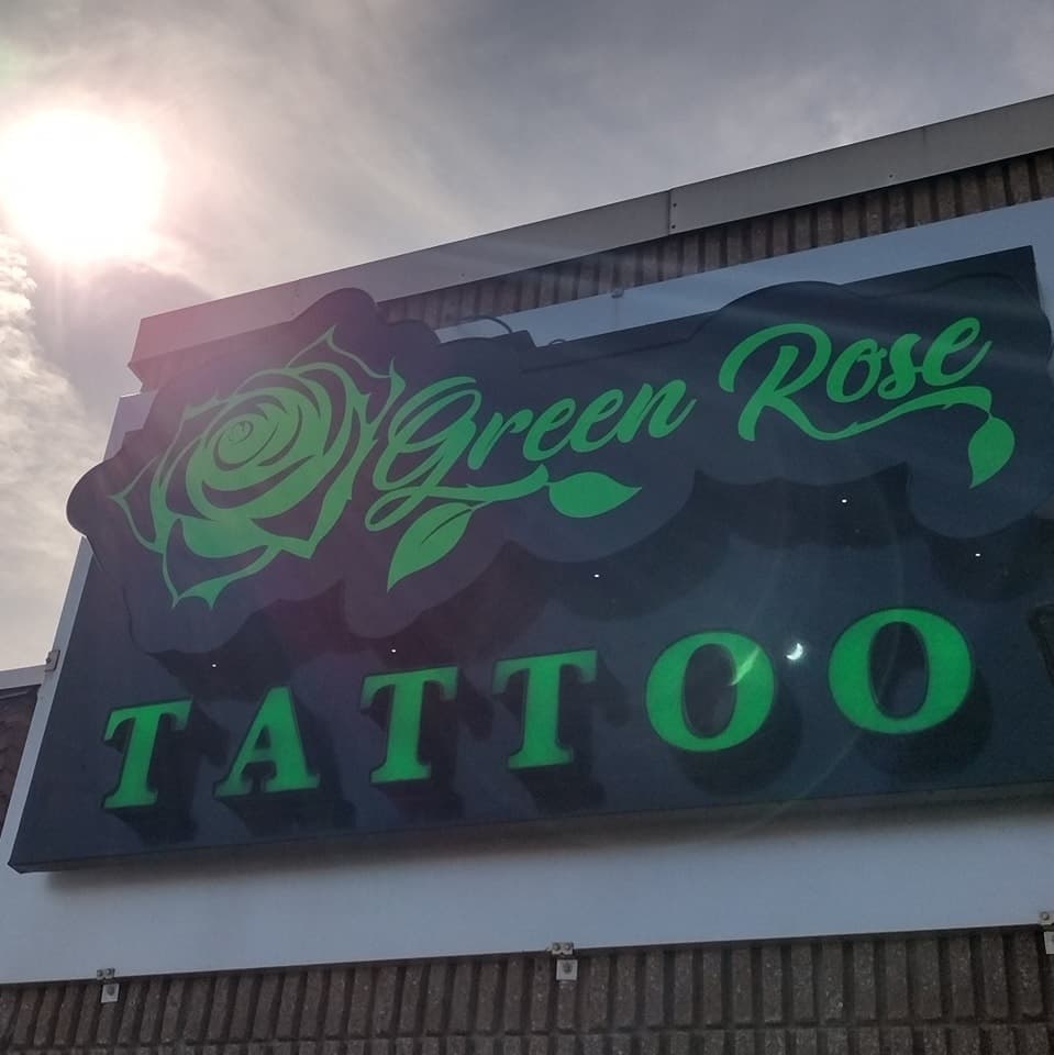 Green Rose Tattoo