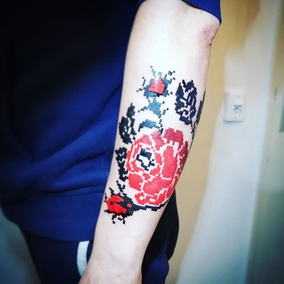 Tattoo work by Canary Bohdan