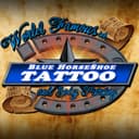 Blue Horseshoe Tattoo and Body Piercing logo