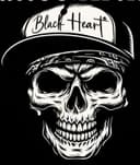 Black heart boday piercing and tattoo studio logo