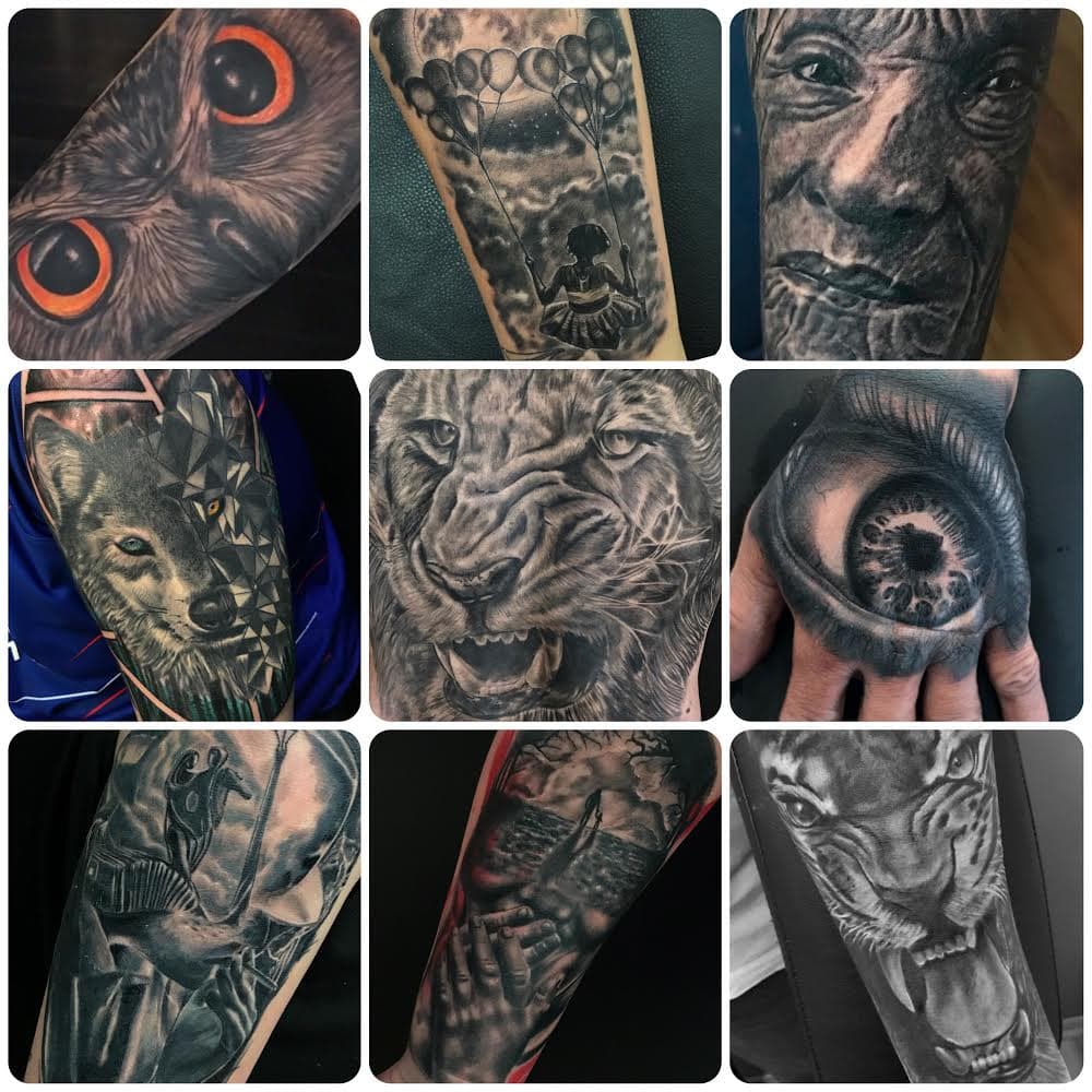 Tattoo work by Mauro Roman