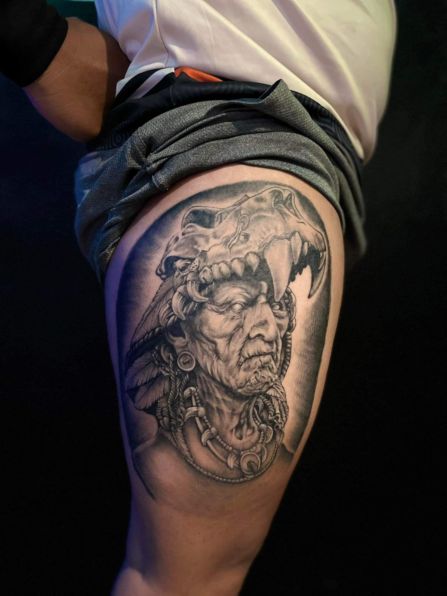 Tattoo work by Harvey Costelo