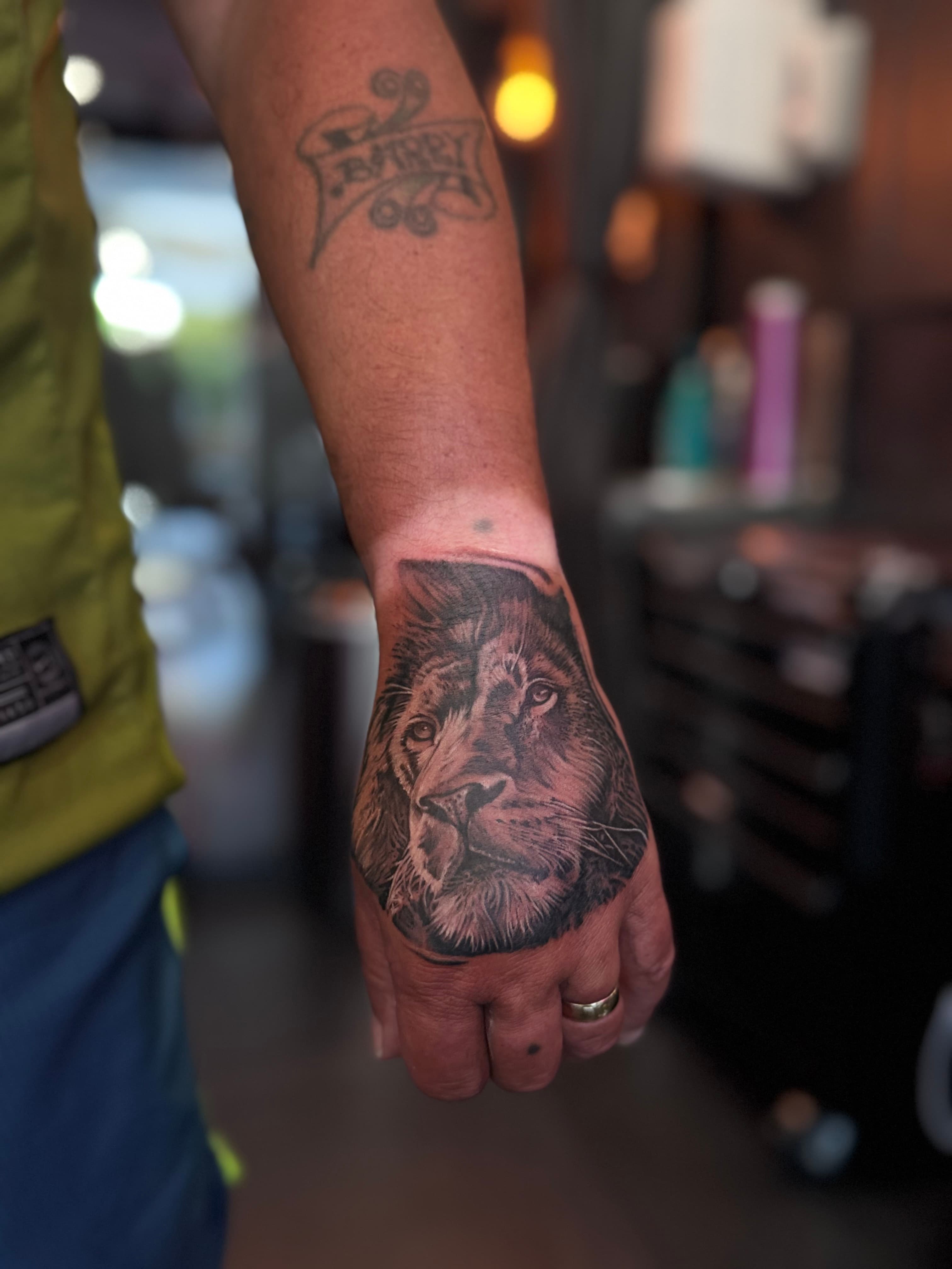 Tattoo work by Leandro Reyes
