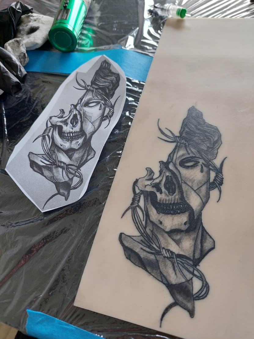 Tattoo work by Andor Csapo