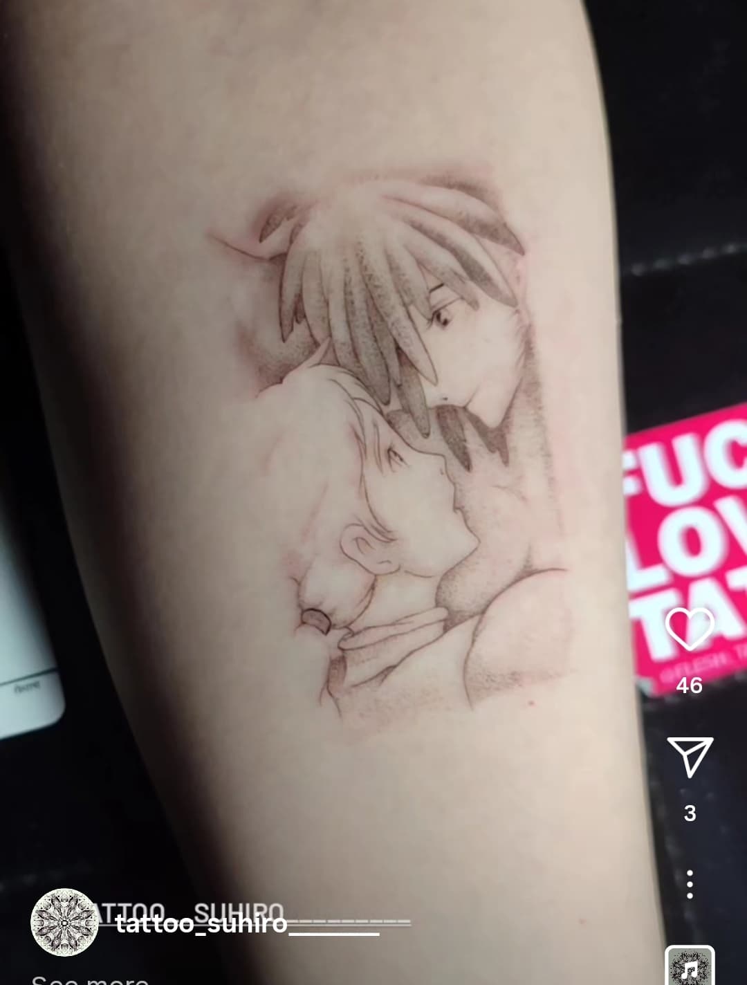 Tattoo work by Reza Bayatian