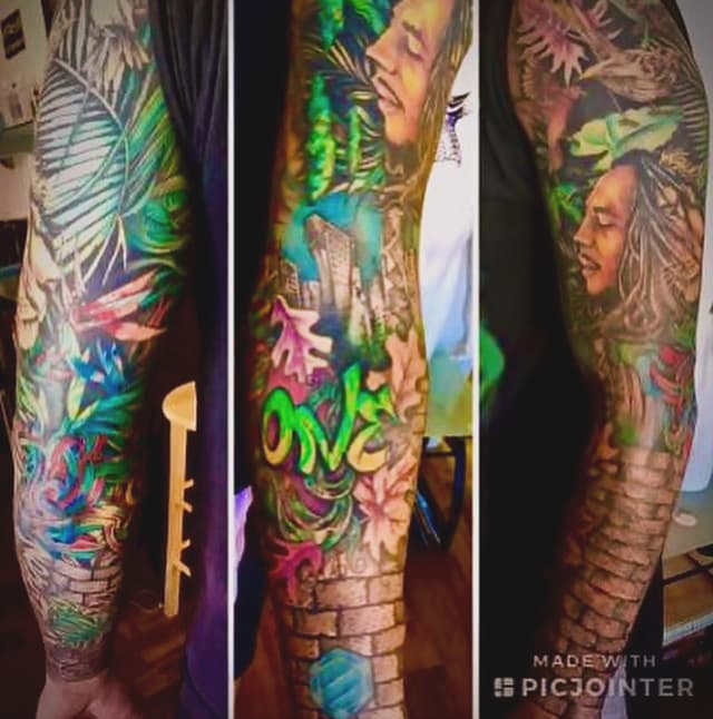Tattoo work by Sean DeHerrera