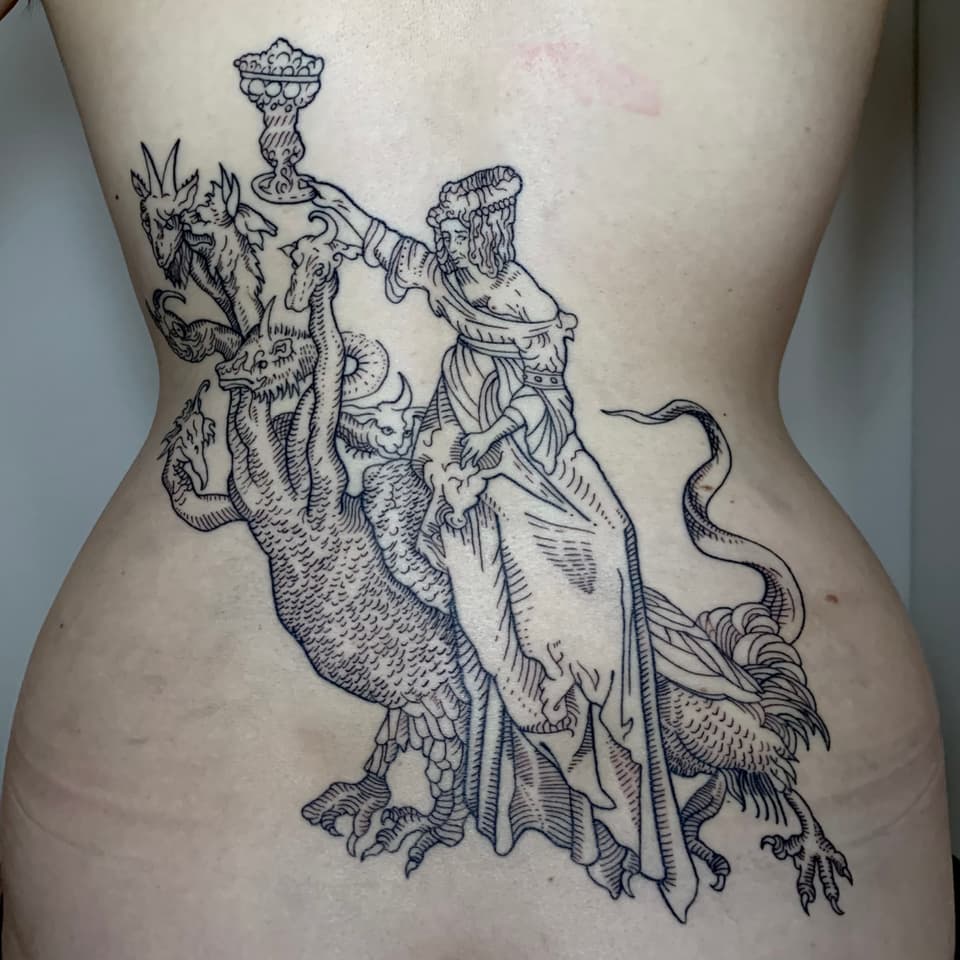 Tattoo work by Nere Trame Tattoo