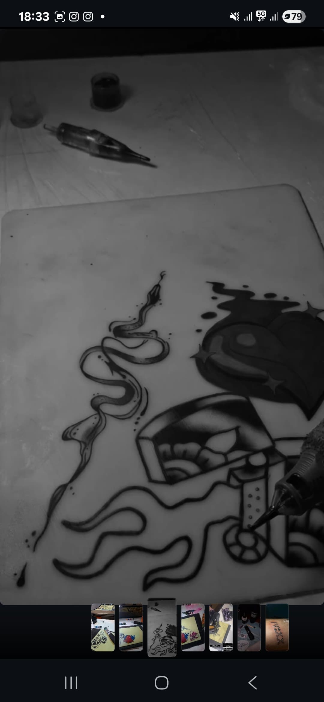 Tattoo work by Maria Tzioumourti