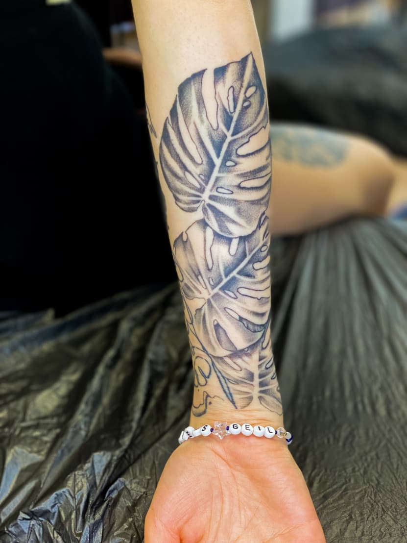 Tattoo work by Sarafina Wickliffe