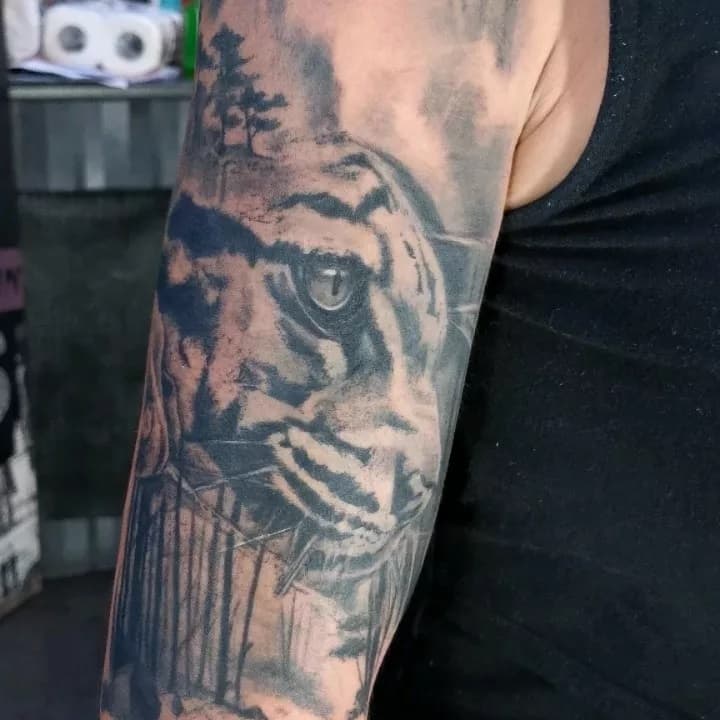 Tattoo work by Cedric Gourat