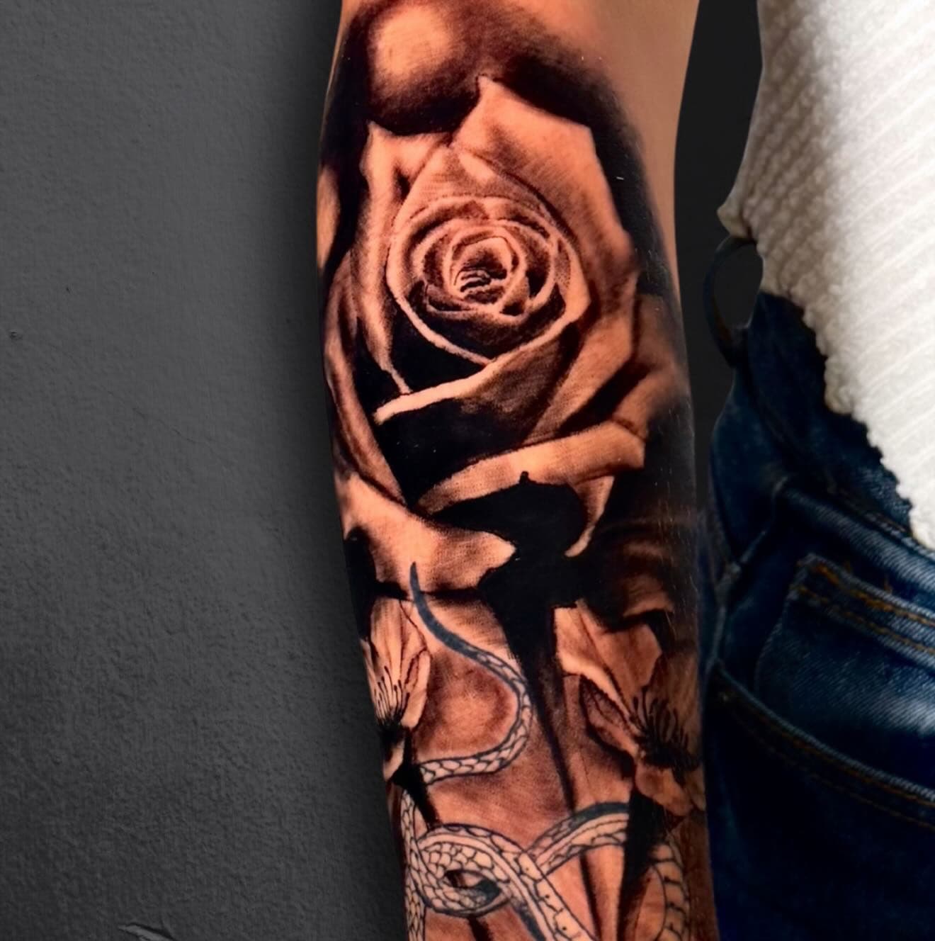 Tattoo work by