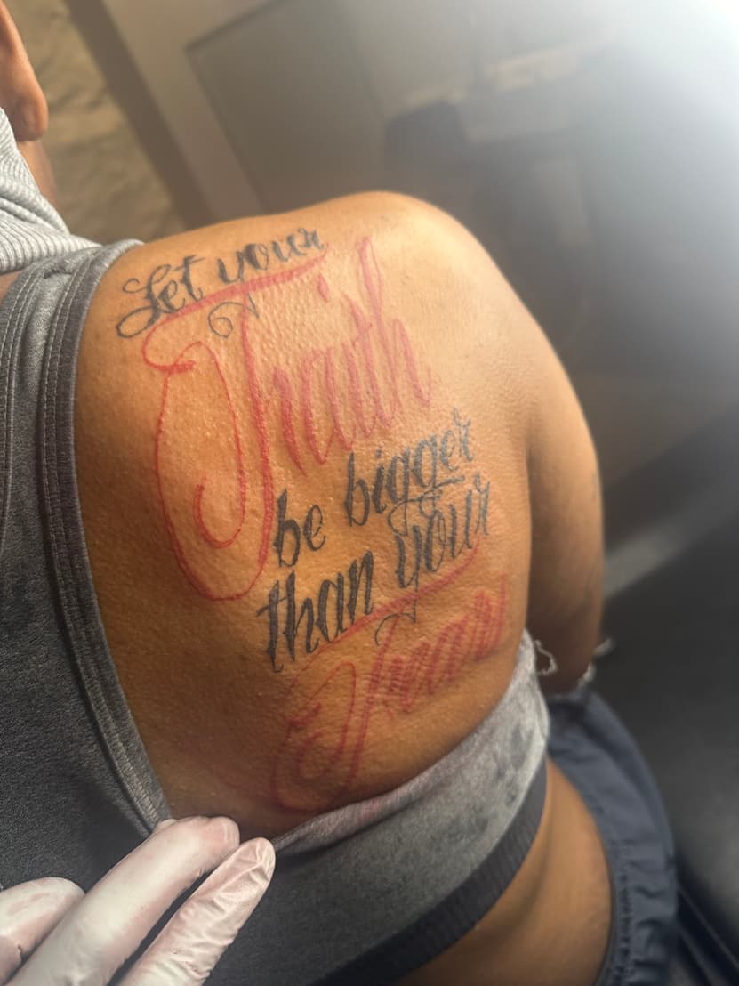 Tattoo work by Destiny Jordan